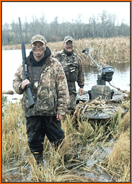 Jeff Foiles & Clint Reiser in duck swamp